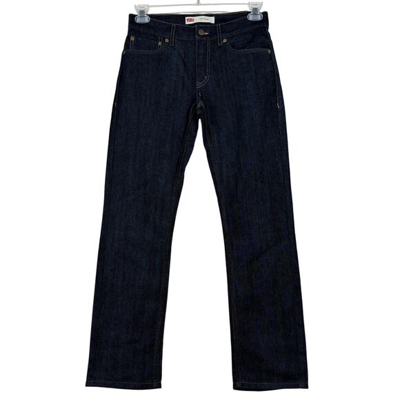 Levi's 511 Slim Jeans Big Boys Size 16 Dark Wash Denim 5 Pocket Classic 28 x 28 - Picture 1 of 10